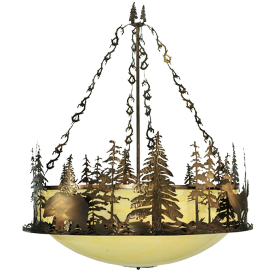Meyda Tiffany Wildlife 10 Light 62" Wide Pendant