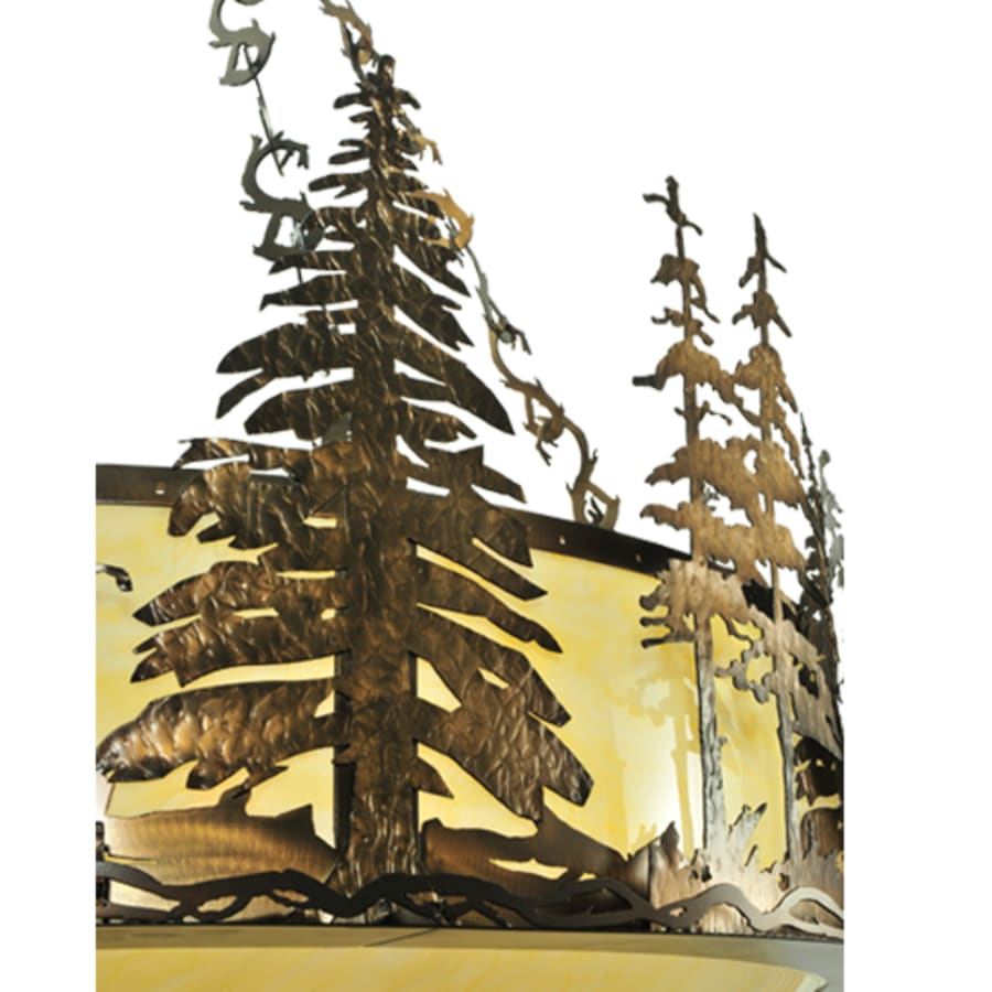 Meyda Tiffany Wildlife 10 Light 62" Wide Pendant