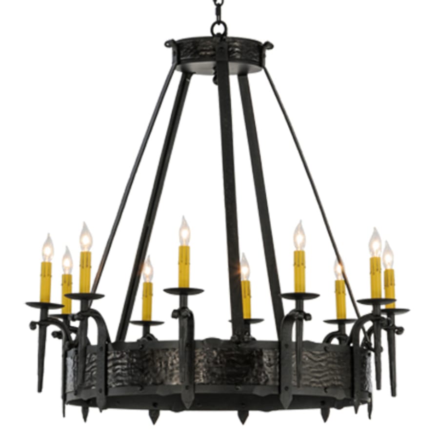 Meyda Tiffany Costello 10 Light 35" Wide Taper Candle Style Chandelier