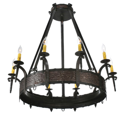 Meyda Tiffany Costello 10 Light 35" Wide Taper Candle Style Chandelier