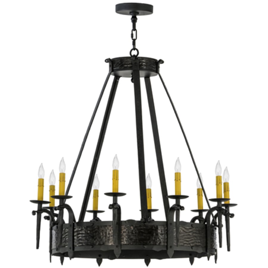 Meyda Tiffany Costello 10 Light 35" Wide Taper Candle Style Chandelier