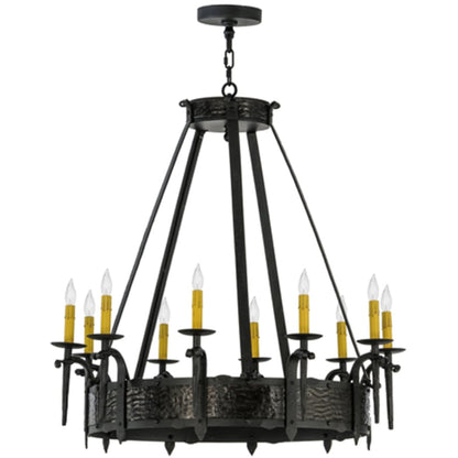 Meyda Tiffany Costello 10 Light 35" Wide Taper Candle Style Chandelier