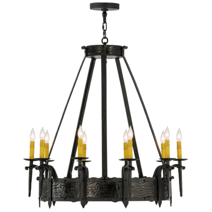 Meyda Tiffany Costello 10 Light 35" Wide Taper Candle Style Chandelier