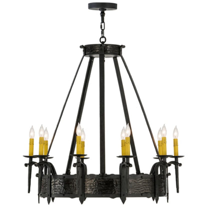 Meyda Tiffany Costello 10 Light 35" Wide Taper Candle Style Chandelier