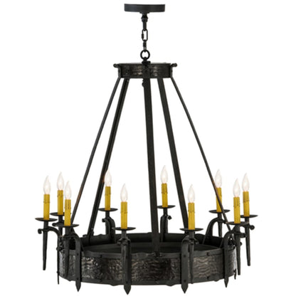 Meyda Tiffany Costello 10 Light 35" Wide Taper Candle Style Chandelier
