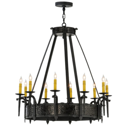 Meyda Tiffany Costello 10 Light 35" Wide Taper Candle Style Chandelier