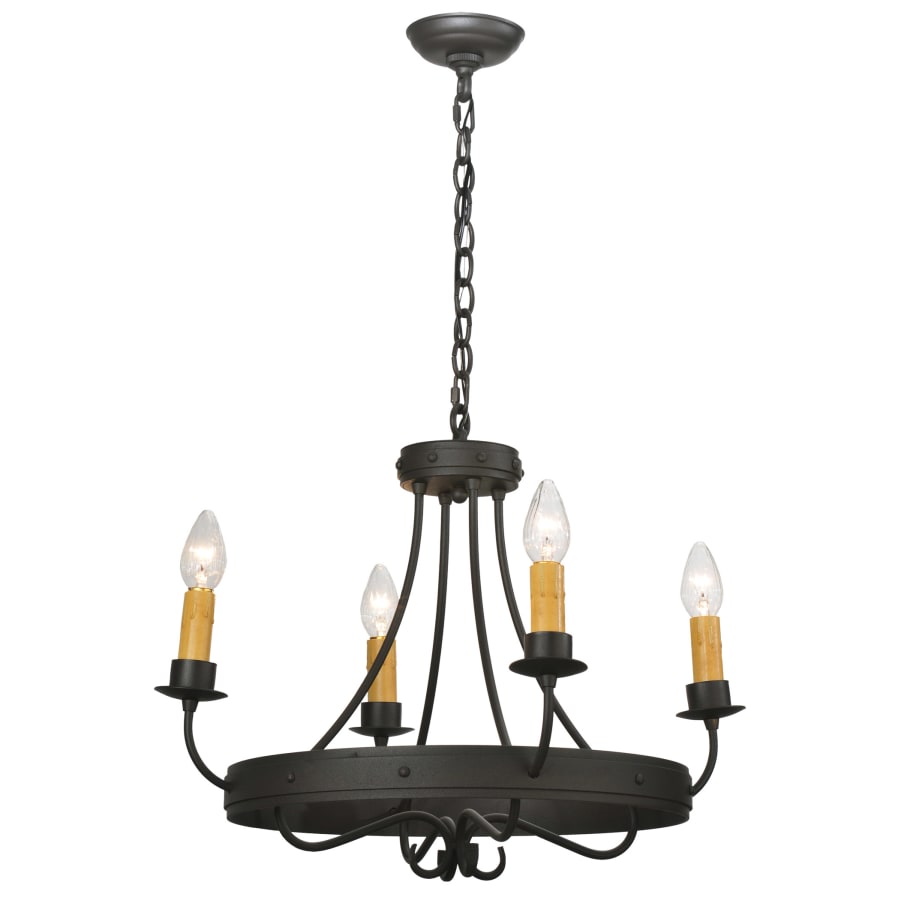 Meyda Tiffany 25" W Franciscan 4 Light Chandelier