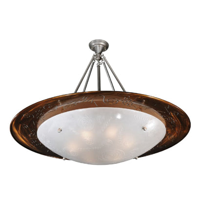 Meyda Tiffany Metro Fusion 6 Light 42" Wide Semi-Flush Bowl Ceiling Fixture