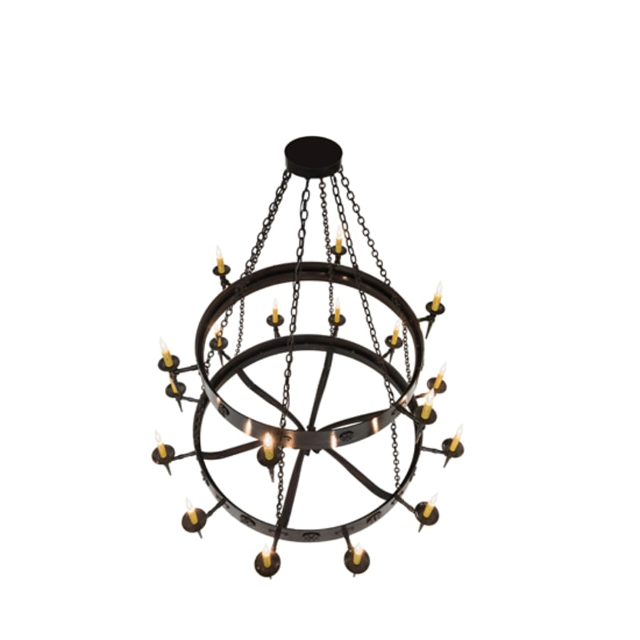 Meyda Tiffany Warwick 18 Light 72" Wide Taper Candle Style Chandelier