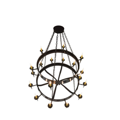 Meyda Tiffany Warwick 18 Light 72" Wide Taper Candle Style Chandelier