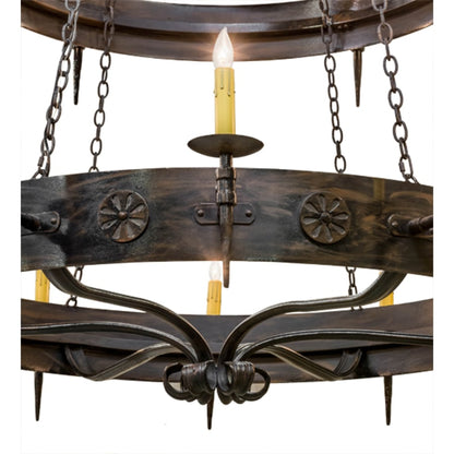 Meyda Tiffany Warwick 18 Light 72" Wide Taper Candle Style Chandelier