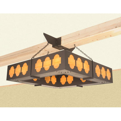Meyda Tiffany Diablos 24 Light 85" Wide Semi-Flush Square Ceiling Fixture