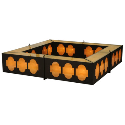 Meyda Tiffany Diablos 24 Light 85" Wide Semi-Flush Square Ceiling Fixture