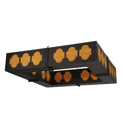 Meyda Tiffany Diablos 24 Light 85" Wide Semi-Flush Square Ceiling Fixture