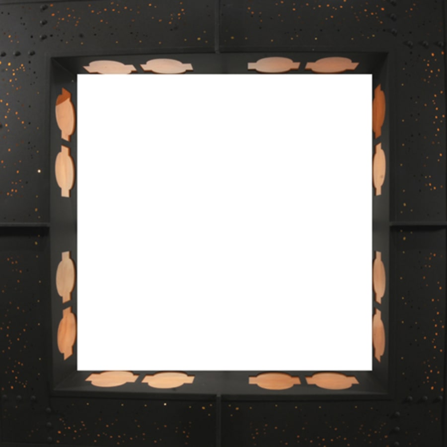 Meyda Tiffany Diablos 24 Light 85" Wide Semi-Flush Square Ceiling Fixture