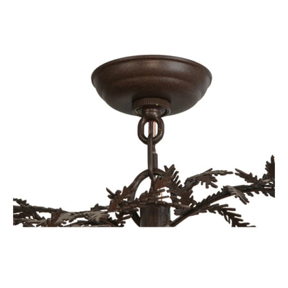 Meyda Tiffany Pine Branch Valley View 12 Light 48" Wide Chandelier - Cafe-Noir Finish