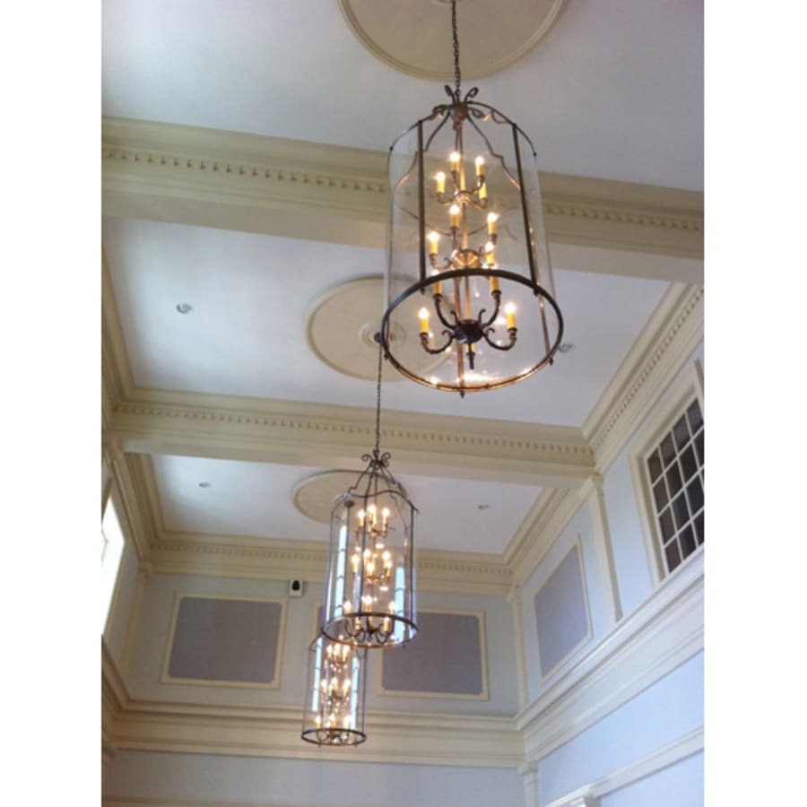 Meyda Tiffany Sanctuary 15 Light 31" Wide Taper Candle Pendant