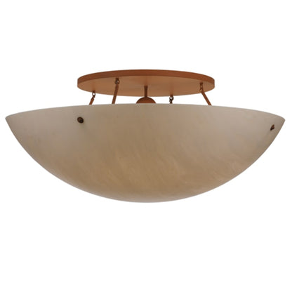 Meyda Tiffany Artesia 8 Light 48" Wide Semi-Flush Bowl Ceiling Fixture - Earth Finish