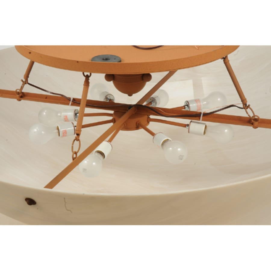 Meyda Tiffany Artesia 8 Light 48" Wide Semi-Flush Bowl Ceiling Fixture - Earth Finish