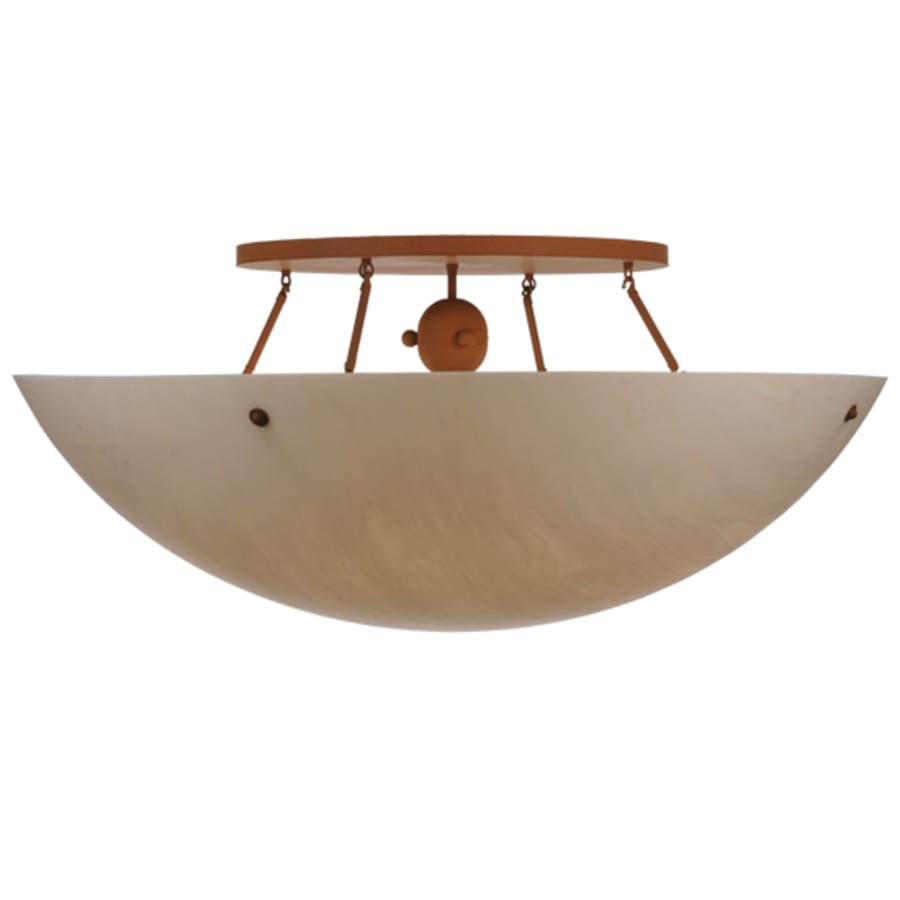Meyda Tiffany Artesia 8 Light 48" Wide Semi-Flush Bowl Ceiling Fixture - Earth Finish