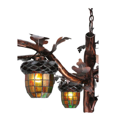 Meyda Tiffany Acorn Branch 3 Light 40" Wide Chandelier