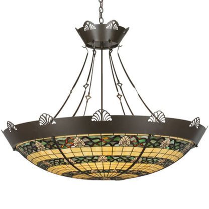 Meyda Tiffany Shell and Ribbon 8 Light 48" Wide Pendant