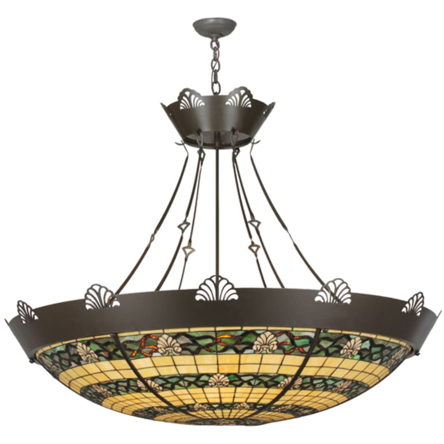 Meyda Tiffany Shell and Ribbon 8 Light 48" Wide Pendant
