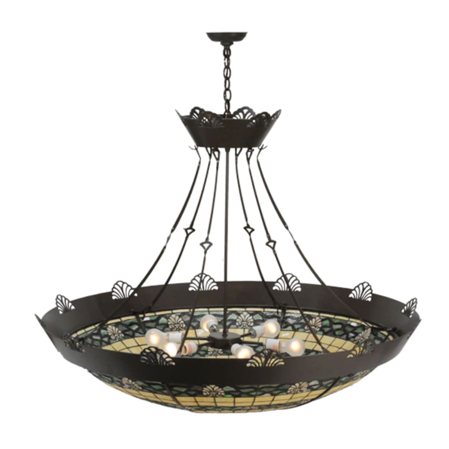 Meyda Tiffany Shell and Ribbon 8 Light 48" Wide Pendant