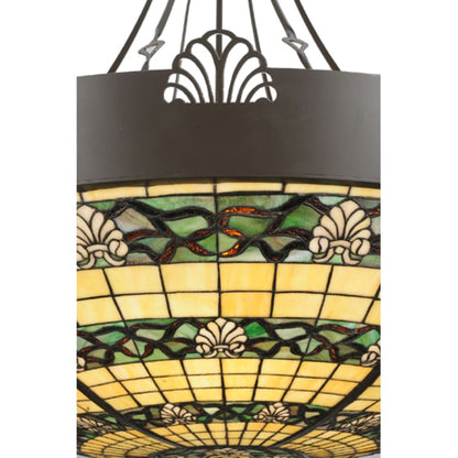 Meyda Tiffany Shell and Ribbon 8 Light 48" Wide Pendant