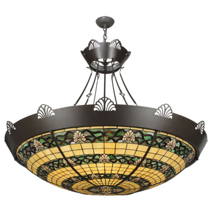 Meyda Tiffany Shell and Ribbon 8 Light 48" Wide Pendant