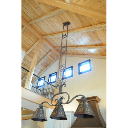 Meyda Tiffany DaCapa 3 Light 64" Wide Linear Pendant