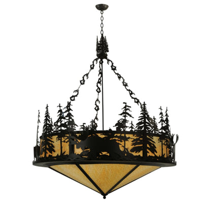 Meyda Tiffany Moose at Dusk 6 Light 56" Wide Pendant