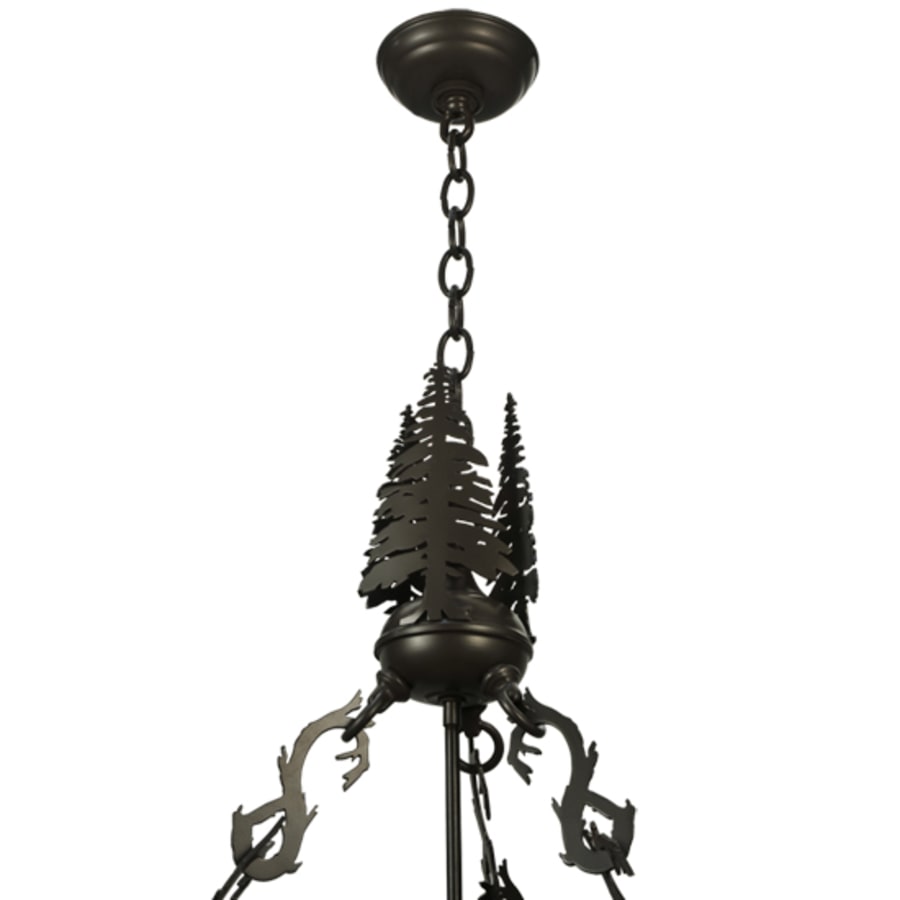 Meyda Tiffany Moose at Dusk 6 Light 56" Wide Pendant