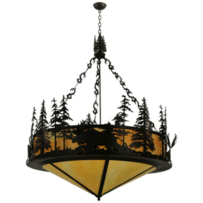 Meyda Tiffany Moose at Dusk 6 Light 56" Wide Pendant
