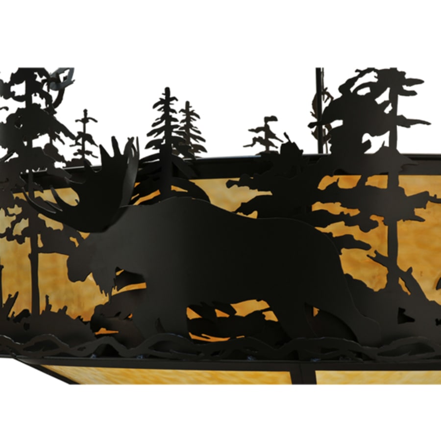 Meyda Tiffany Moose at Dusk 6 Light 56" Wide Pendant