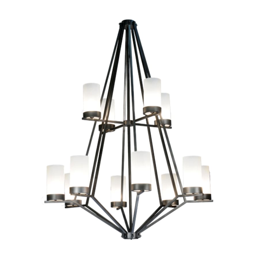 Meyda Tiffany Galen 12 Light 60" Wide Wrought Iron Candle Style Chandelier