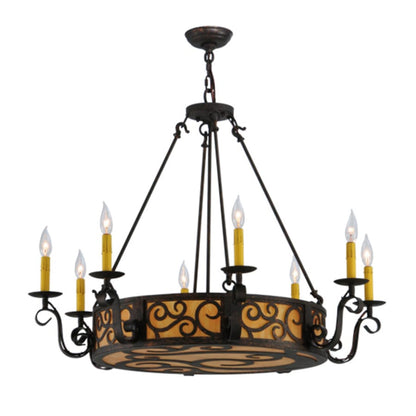 Meyda Tiffany Delano 11 Light 36" Wide Taper Candle Style Chandelier