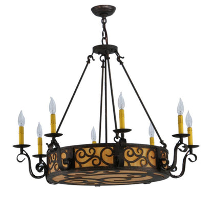Meyda Tiffany Delano 11 Light 36" Wide Taper Candle Style Chandelier