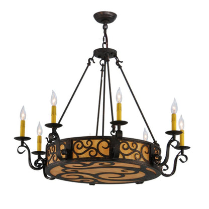 Meyda Tiffany Delano 11 Light 36" Wide Taper Candle Style Chandelier