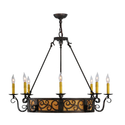 Meyda Tiffany Delano 11 Light 36" Wide Taper Candle Style Chandelier