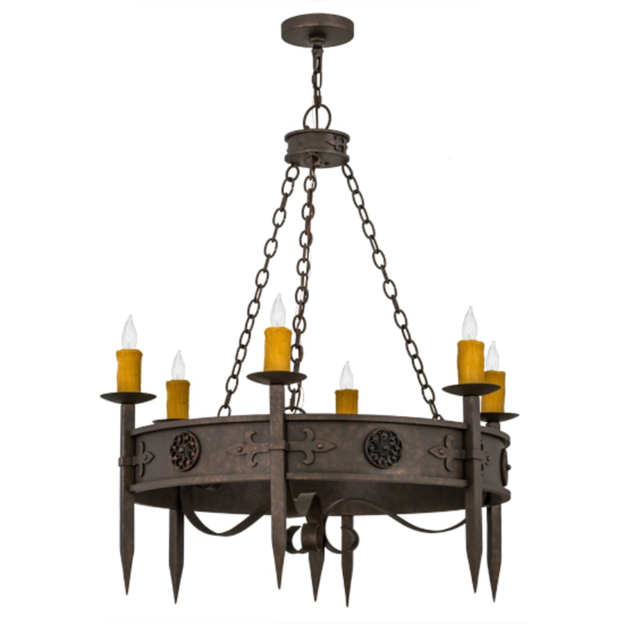 Meyda Tiffany Calandra 6 Light 36" Wide Taper Candle Style Chandelier