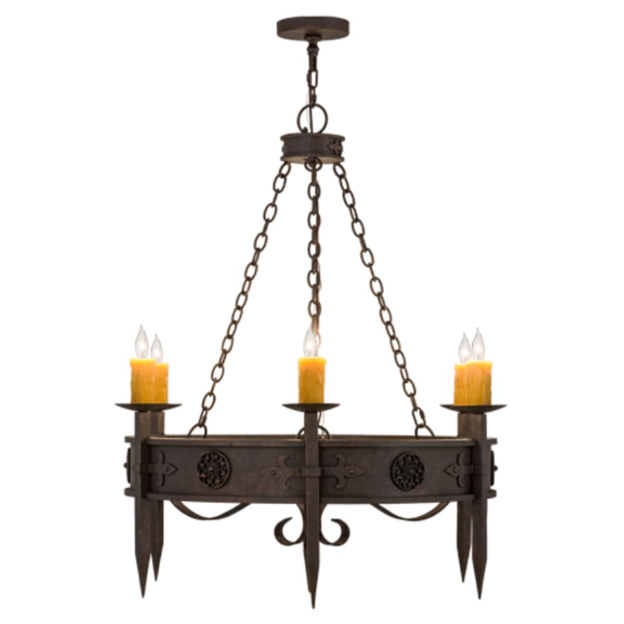 Meyda Tiffany Calandra 6 Light 36" Wide Taper Candle Style Chandelier