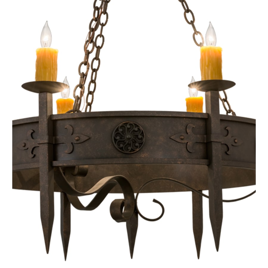 Meyda Tiffany Calandra 6 Light 36" Wide Taper Candle Style Chandelier