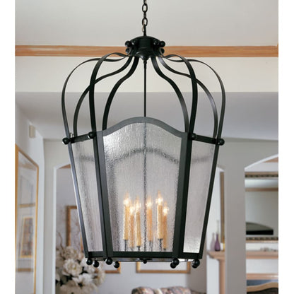 Meyda Tiffany Citadel 6 Light 33" Wide Taper Candle Pendant