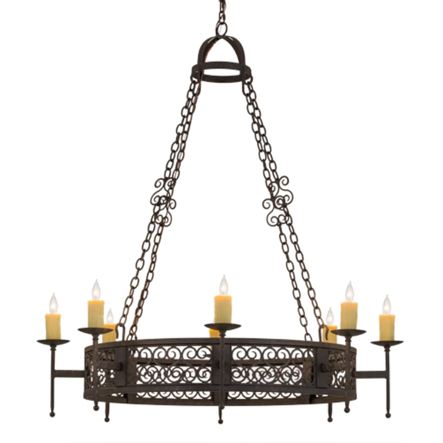 Meyda Tiffany Toscano 8 Light 48" Wide Taper Candle Style Chandelier