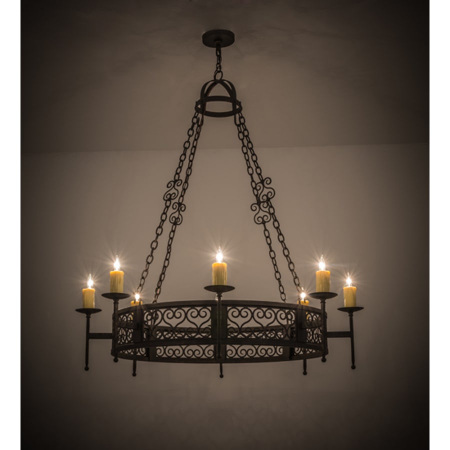 Meyda Tiffany Toscano 8 Light 48" Wide Taper Candle Style Chandelier