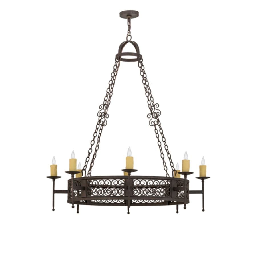 Meyda Tiffany Toscano 8 Light 48" Wide Taper Candle Style Chandelier