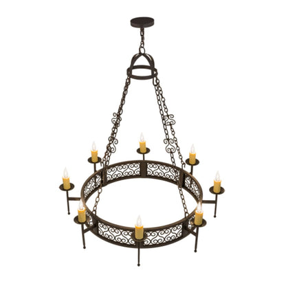 Meyda Tiffany Toscano 8 Light 48" Wide Taper Candle Style Chandelier