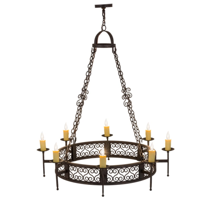 Meyda Tiffany Toscano 8 Light 48" Wide Taper Candle Style Chandelier
