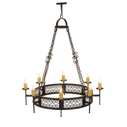 Meyda Tiffany Toscano 8 Light 48" Wide Taper Candle Style Chandelier